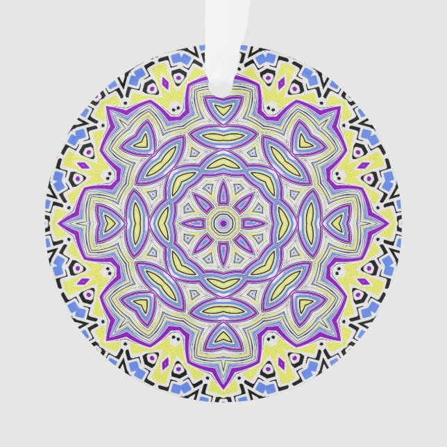 Copo de nieve con ornamentos (Anverso)