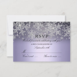 Copo de Nieve Cristalino Morado RSVP de Invierno