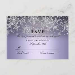Copo de Nieve Cristalino Morado RSVP de Invierno