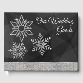 Copo de Nieve de Diamantes en Libro de Invitados d