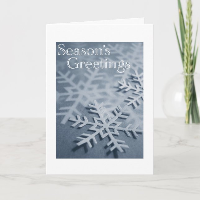 Copo de nieve de la tarjeta de Navidad (Anverso)