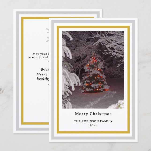 Copo de nieve de Navidad Árbol de Navidad INSERTAR (Anverso / Reverso)