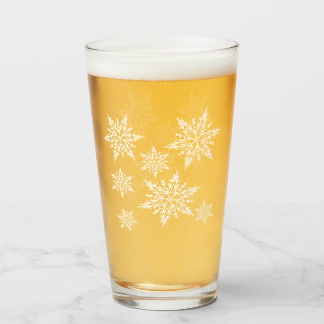 Copo de Nieve de Navidad Blanca (Anverso (lleno))