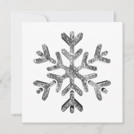 Copo de Nieve de Plata Navidad Moderna Elegante