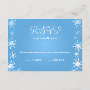Copo de nieve moderno RSVP del país de las