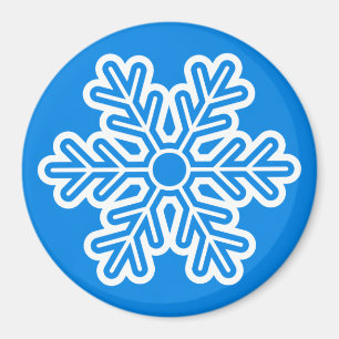 Copo de nieve redondo del imán