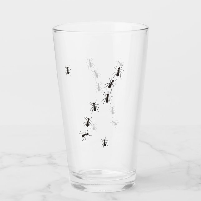 COPO DE VIDRO COM FORMIGAS (Anverso)