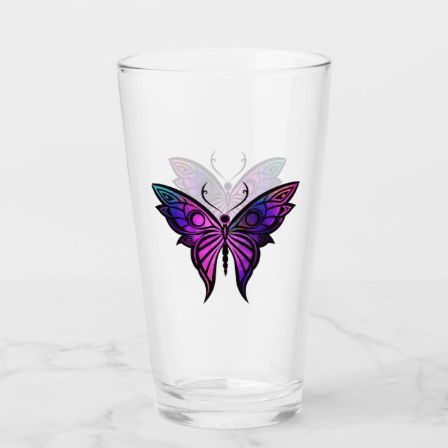 Copo de Vidro (Glass Cup) Borboleta Mística (Anverso)