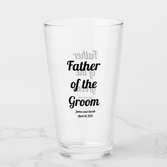 Copo Personalizado para el Padre del Novio (Anverso)