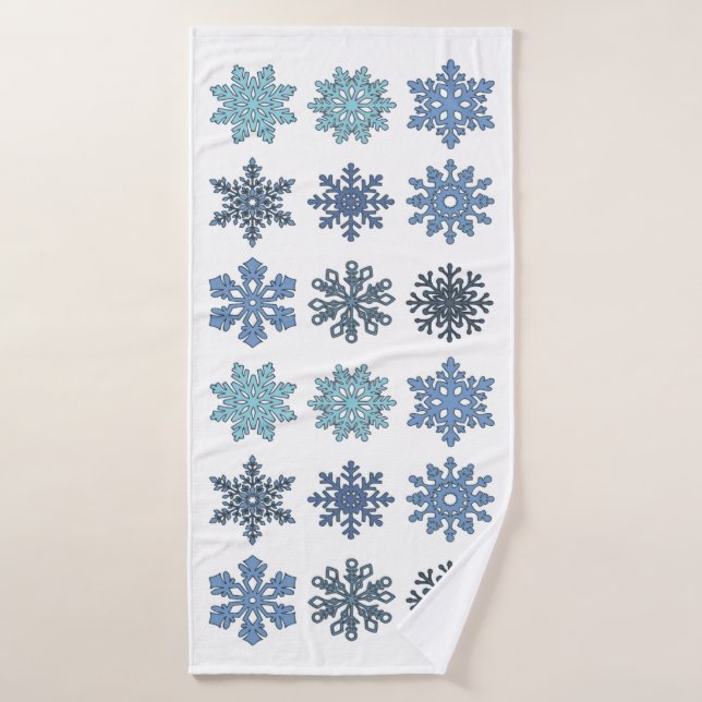 Copos de nieve (Toalla de baño)