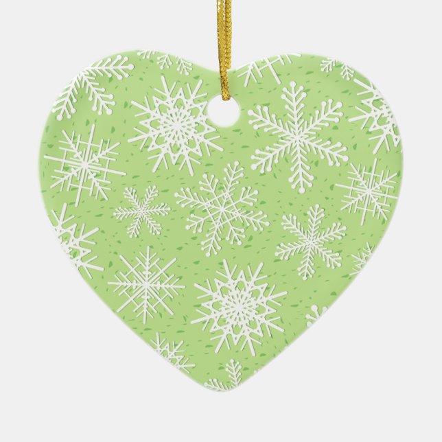 Copos de nieve, adorno (Frente)