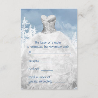 Copos de nieve azul de invierno Quinceanera RSVP
