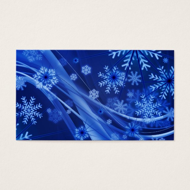 Copos de nieve azules (Frente)