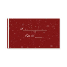 Copos de nieve blancos en las tarjetas Bodas de Cr