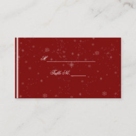 Copos de nieve blancos en las tarjetas Bodas de Cr