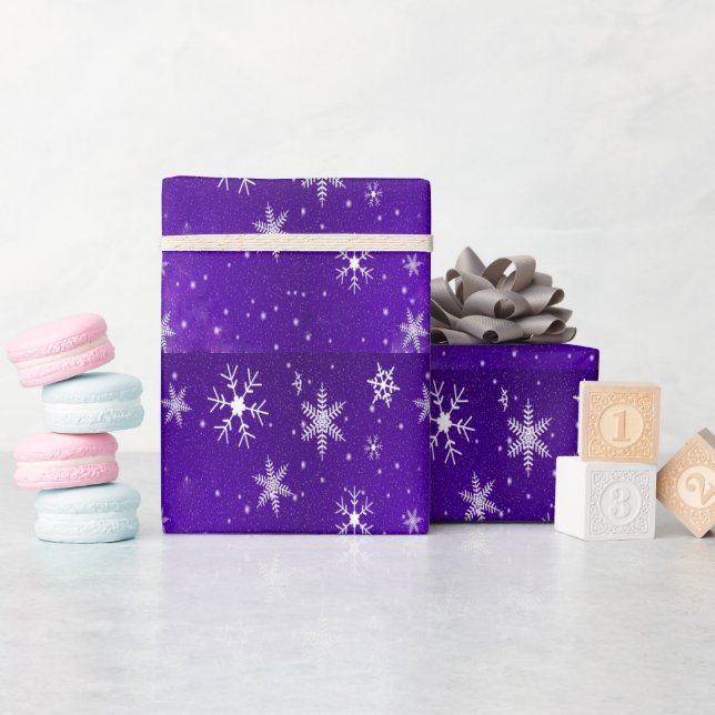 Copos de nieve blancos y papel de ajuste de fondo  (Baby Shower)