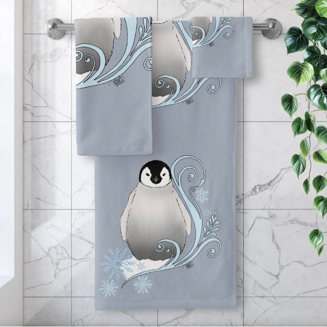 Copos de nieve de estilo Art Nouveau pingüino (Subido por el creador)