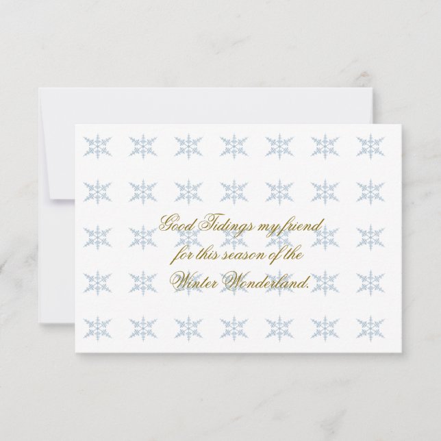 Copos de nieve de invierno (Anverso)