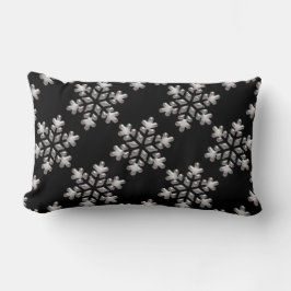 Copos De Nieve De Invierno Blancos En La Almohada 