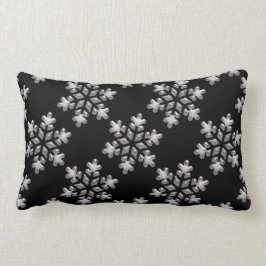 Copos De Nieve De Invierno Blancos En La Almohada 