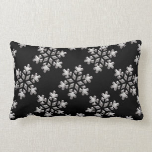 Copos De Nieve De Invierno Blancos En La Almohada 