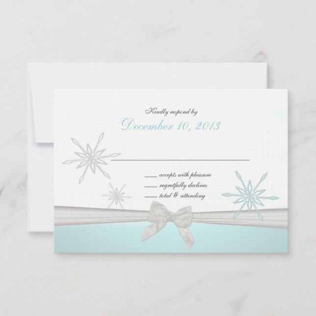 Copos de nieve de invierno con una respuesta forma (Anverso)