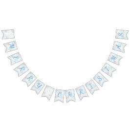 Copos de nieve de las Felices Navidad - banderas