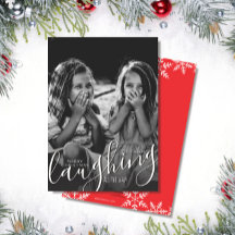 Copos de Nieve de Risa Roja Navidad