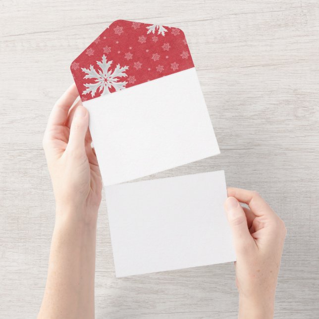 Copos de nieve en la postal de la noche de los Nav (desgarro)