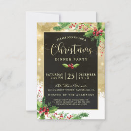 Copos de nieve estrellados| Invitación a la fiesta