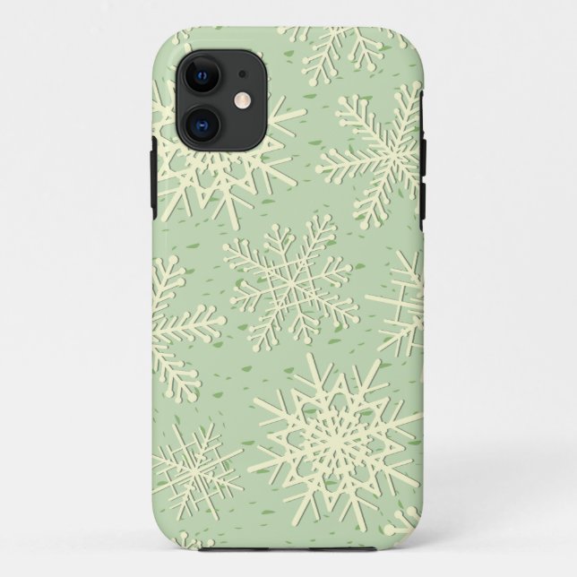 Copos de nieve, funda para iPhone 5 (Reverso)