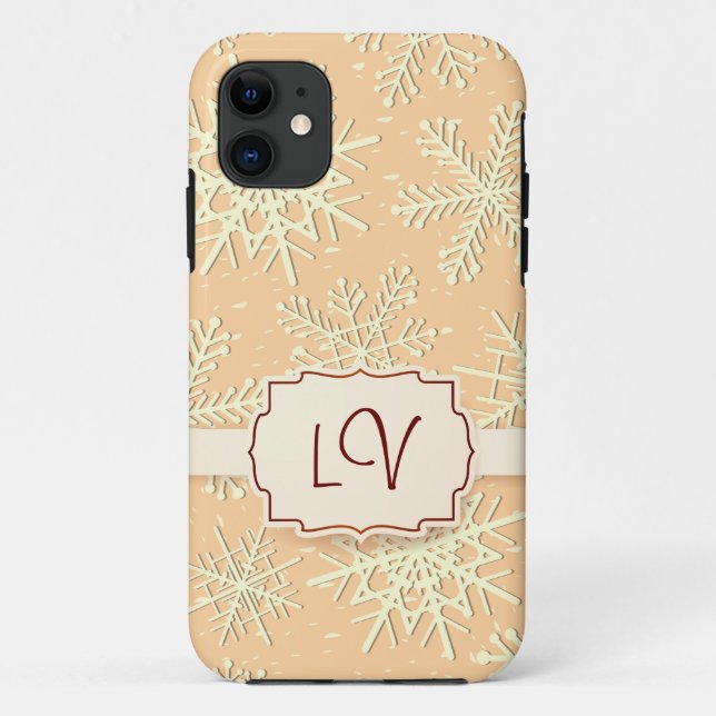 Copos de nieve, funda para iPhone 5 (Reverso)
