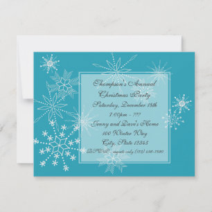 copos de nieve/ invitación de fiesta