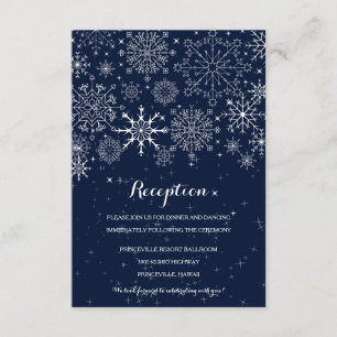Copos de nieve magníficos - recepción nupcial del