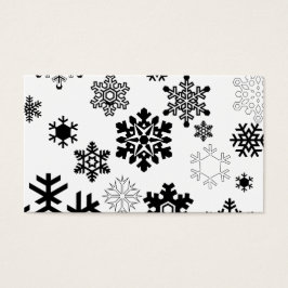 Copos de nieve negros y blancos