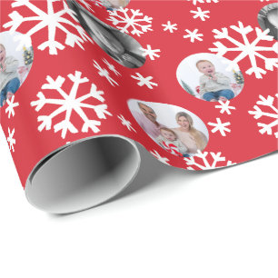 Copos de Nieve Pintados Regalo de Papel Fotográfic