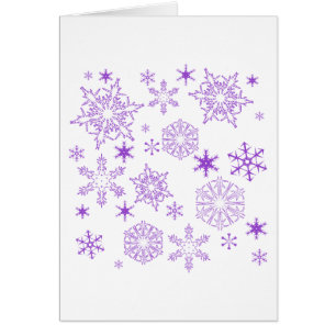 copos de nieve púrpura