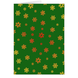 Copos de nieve (rojo y oro) [patrón de Navidades]