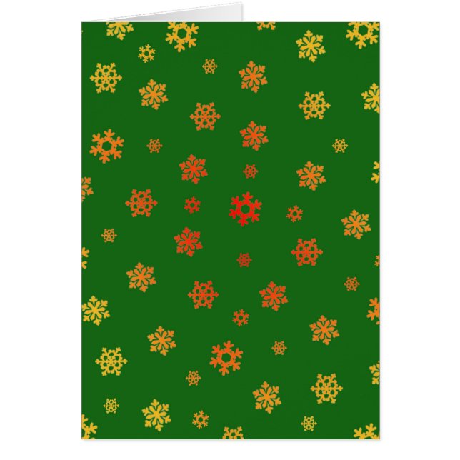 Copos de nieve (rojo y oro) [patrón de Navidades] (Frente)