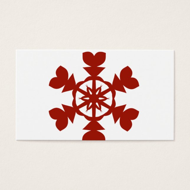 Copos de nieve rojos (Frente)