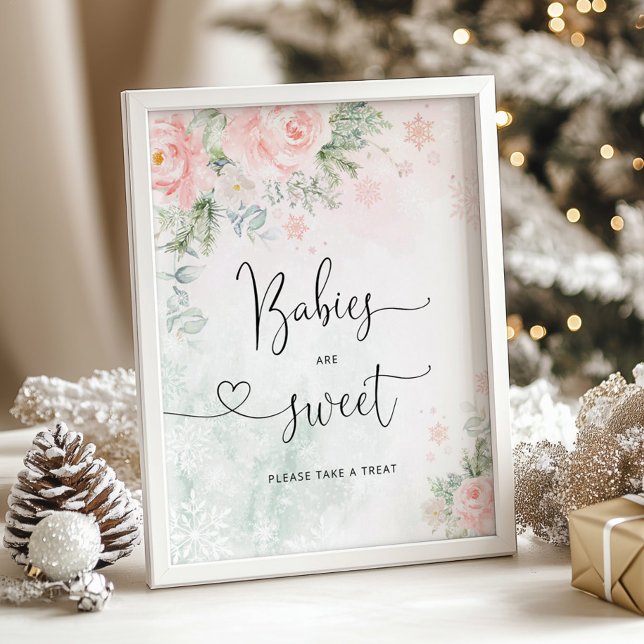 Copos de nieve rosa Rubor Los bebés son Posters du (Subido por el creador)