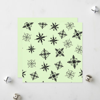 Copos de nieve simples de Navidad