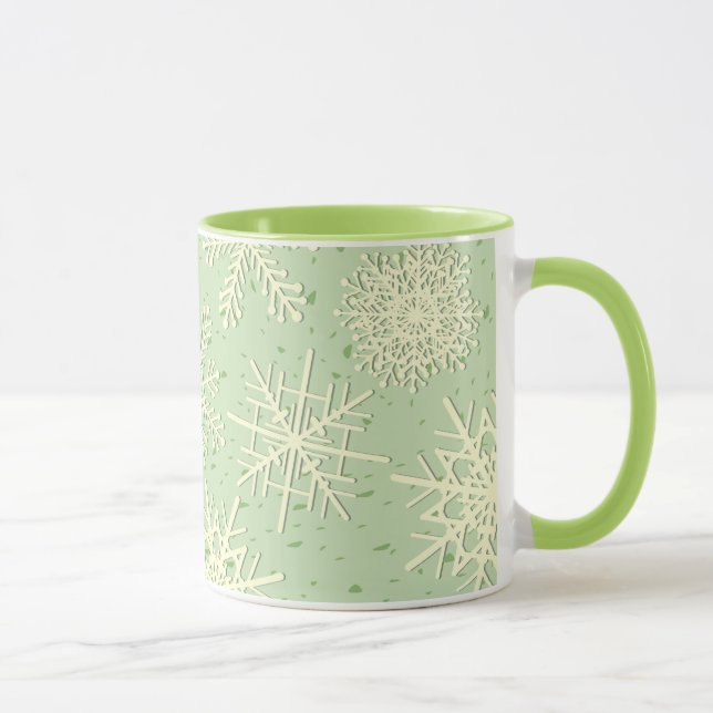 Copos de nieve, taza (Derecha)