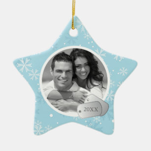 Copos de nieve y ornamentos de las placas de