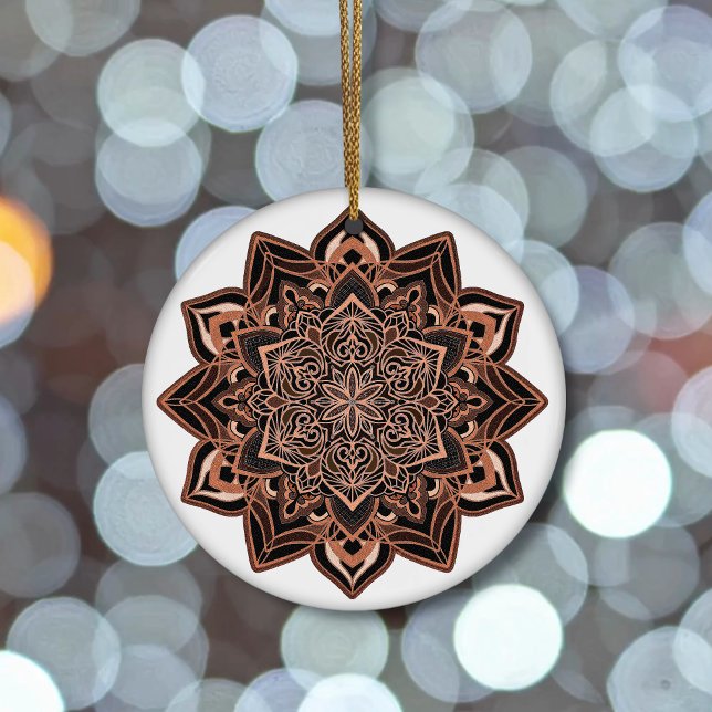 Copper Snowflake en ornamento cerámico (Subido por el creador)