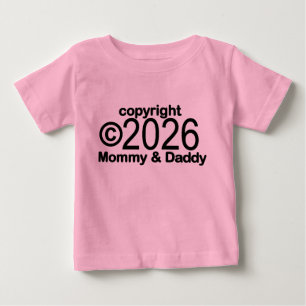 Copyright 2022 Camiseta para bebé de Mamá y Papá