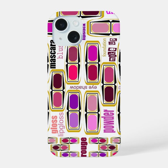 Coque iphone design makeup (Reverso )