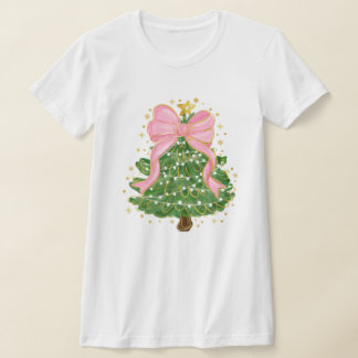 Coqueta de árbol de Navidad Camiseta de vacaciones