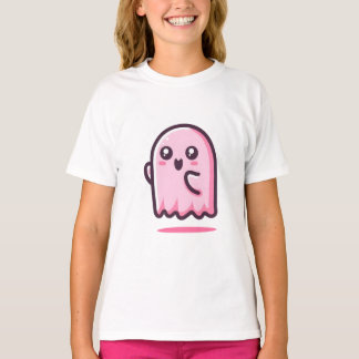 Coqueta rosa Adorable Fantasma Camiseta