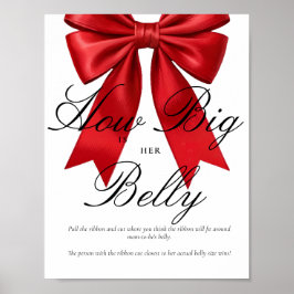 Coqueta rosa cuán grande es su póster de juego Bel